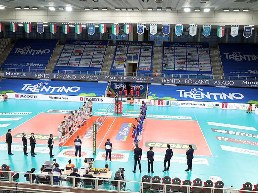 Trentino Volley, alla BLM Group Arena fortunato esordio della “Gradinata sponsorizzata